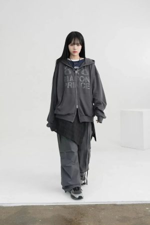 New Style Trends - Midnight Print Core Alt Edgy Hoodie - Outfit Ideas