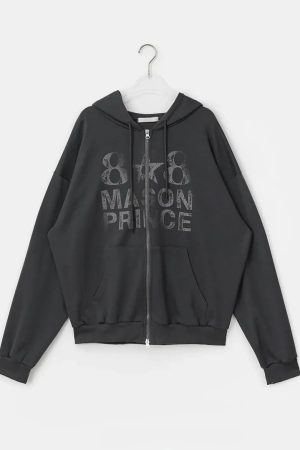 New Style Trends - Midnight Print Core Alt Edgy Hoodie - Outfit Ideas