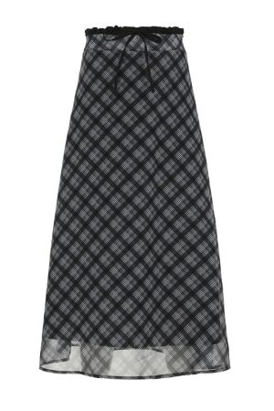 New Style Trends - Midnight Retro Mesh Plaid Skirt - Outfit Ideas
