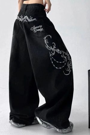 New Style Trends - Midnight Scroll Embroidered Jeans - Outfit Ideas
