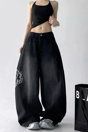 New Style Trends - Midnight Scroll Embroidered Jeans - Outfit Ideas