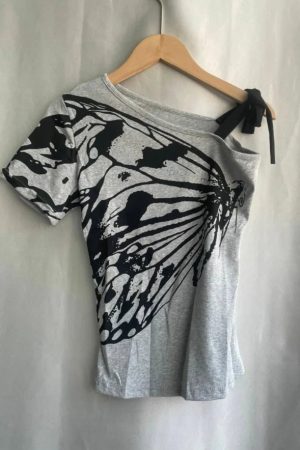 New Style Trends - Monochrome Monarch One Shoulder Edgy Top - Outfit Ideas