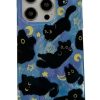 New Style Trends - Moonlit Cat Dreams Aesthetic iPhone Case - Outfit Ideas