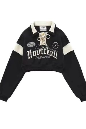 New Style Trends - Mountain Trail Patchwork Edgy Sweatshirt - Outfit Ideas