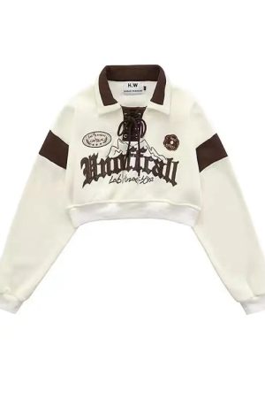 New Style Trends - Mountain Trail Patchwork Edgy Sweatshirt - Outfit Ideas