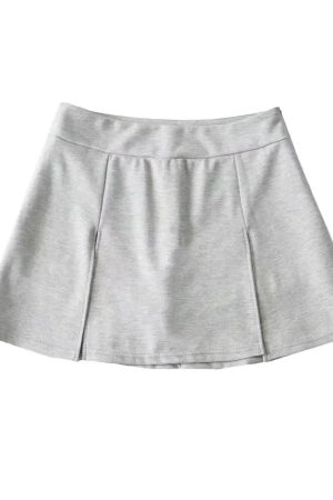 New Style Trends - Noir Line Split Aesthetic Skirt - Outfit Ideas