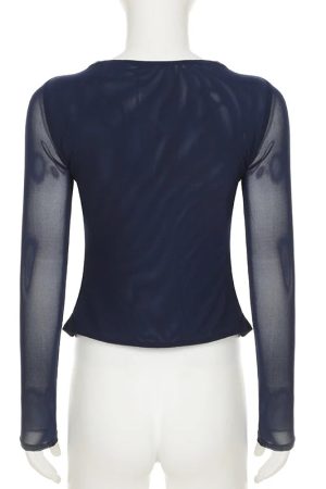 New Style Trends - Noir Ruched Lace Blouse - Outfit Ideas