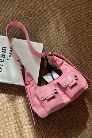 New Style Trends - Noir Utility Y2k Pocket Bag - Outfit Ideas