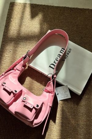 New Style Trends - Noir Utility Y2k Pocket Bag - Outfit Ideas