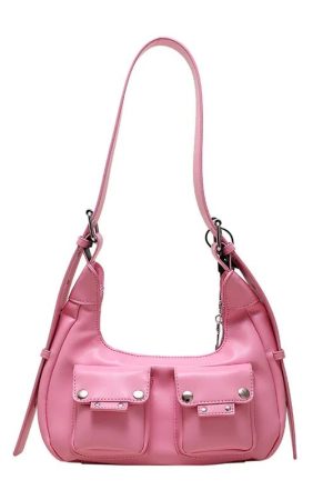 New Style Trends - Noir Utility Y2k Pocket Bag - Outfit Ideas