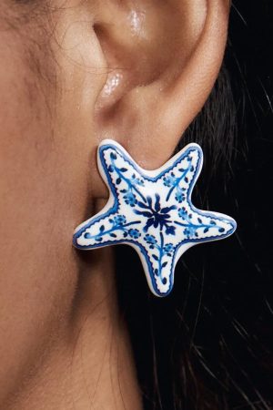 New Style Trends - Ocean Bloom Starfish Aesthetic Earrings - Outfit Ideas