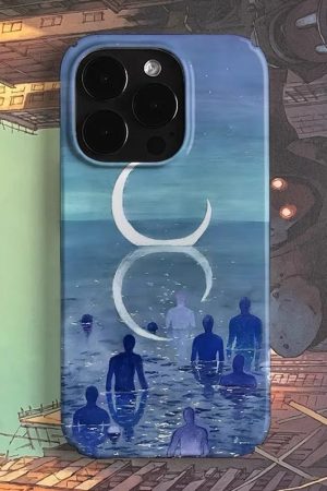 New Style Trends - Ocean Moonlit Figures iPhone Case - Outfit Ideas