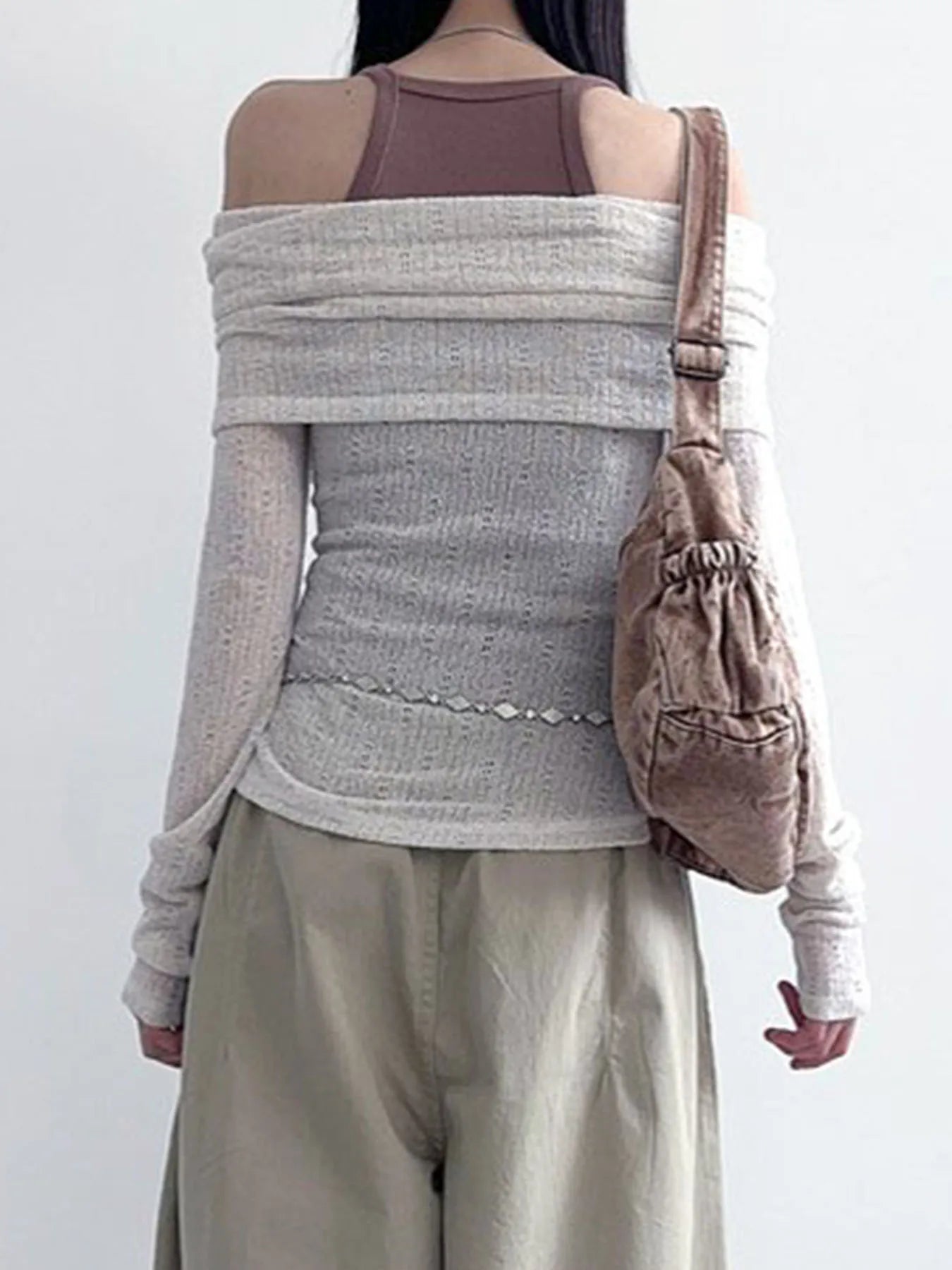 New Style Trends - Off-Shoulder Alt Mesh Long Sleeve Top - Outfit Ideas New Style Trends - Off-Shoulder Alt Mesh Long Sleeve Top - Outfit Ideas