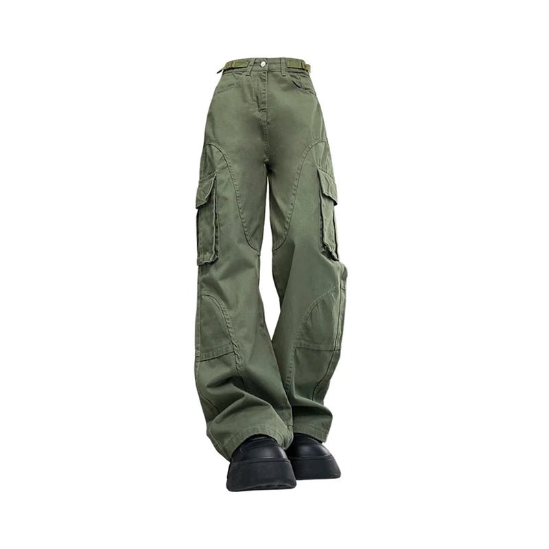 New Style Trends - Olive Green Utility Y2k Cargo Pants - Outfit Ideas