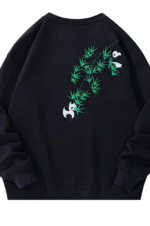 New Style Trends - Panda Grove Cozy Edgy Sweatshirt - Outfit Ideas