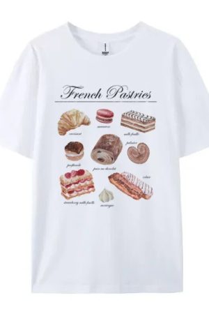 New Style Trends - Parisian Bakery Aesthetic T-Shirt - Outfit Ideas