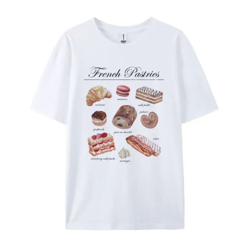 New Style Trends - Parisian Bakery Aesthetic T-Shirt - Outfit Ideas