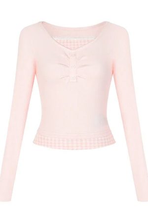 New Style Trends - Pastel Cute Lemon Gingham Layered Top - Outfit Ideas