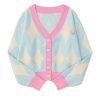 New Style Trends - Pastel Cute Loose V-neck Student Cardigan - Outfit Ideas