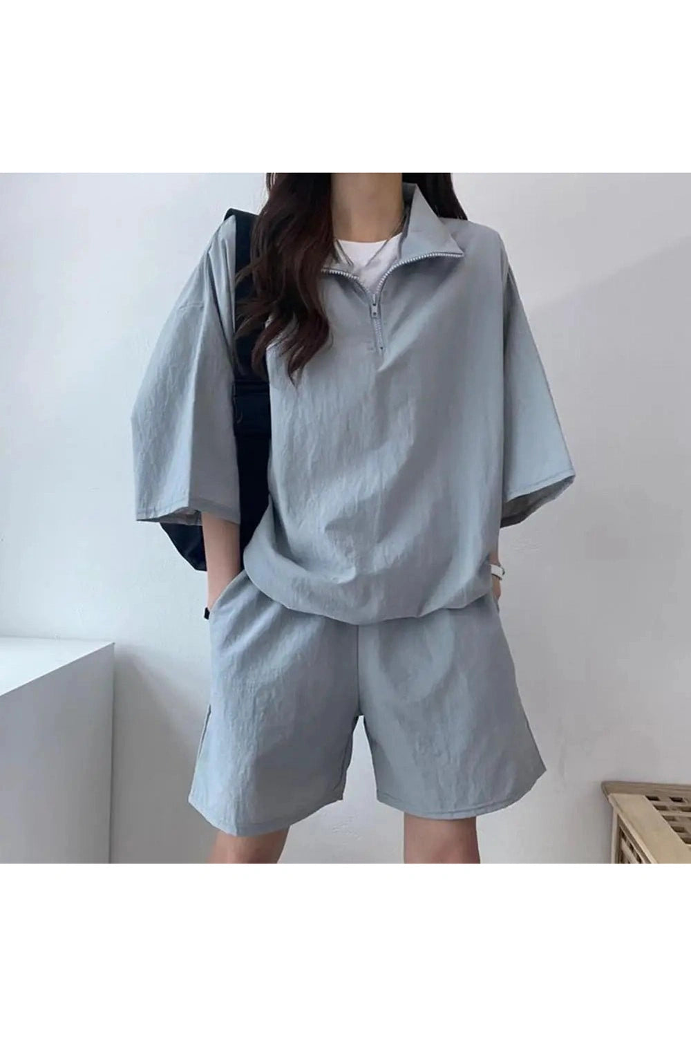 New Style Trends - Pastel Cute Zipper Tracksuit Outfit Set - Outfit Ideas