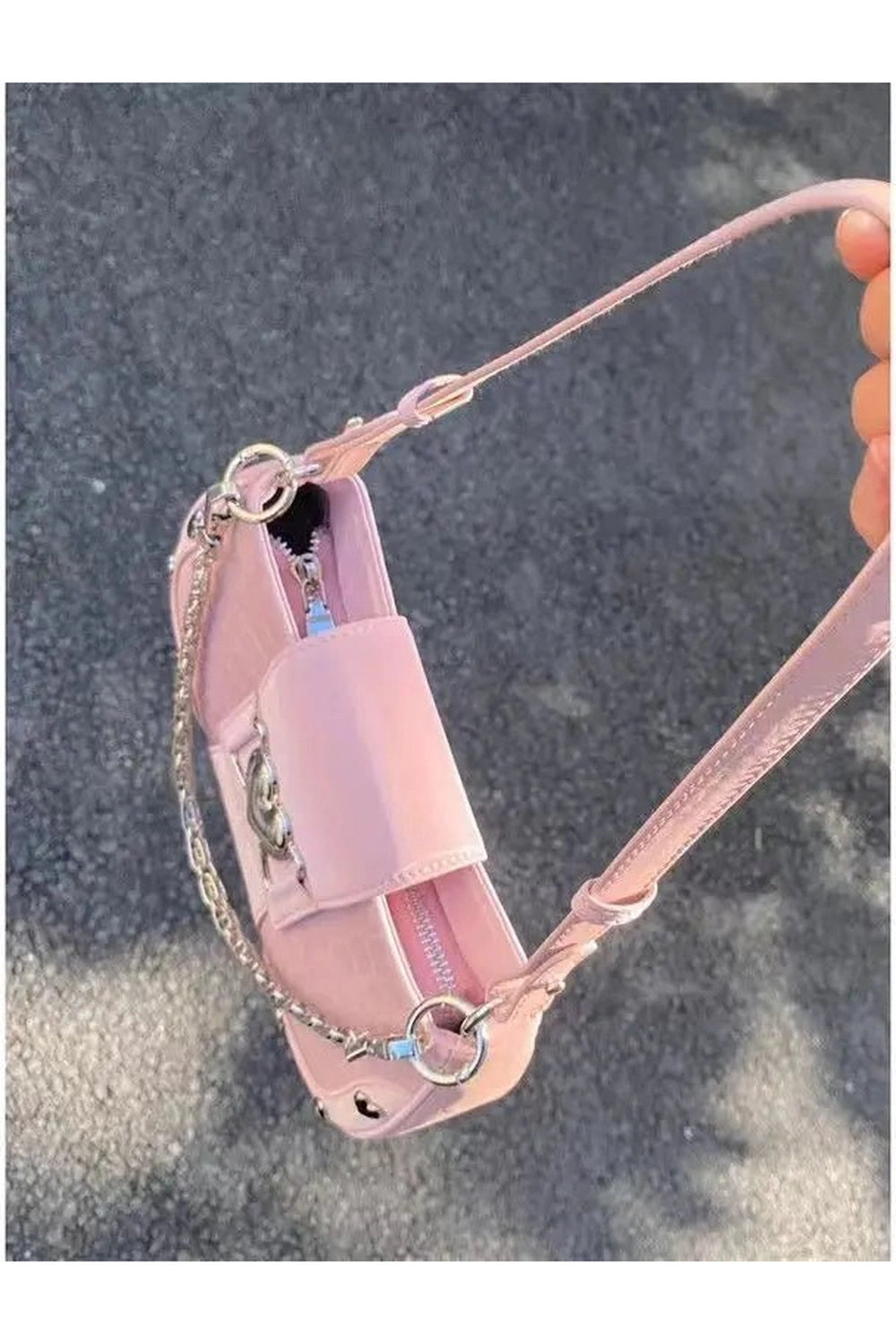 New Style Trends - Pastel goth Handbag Plush Cross - Outfit Ideas