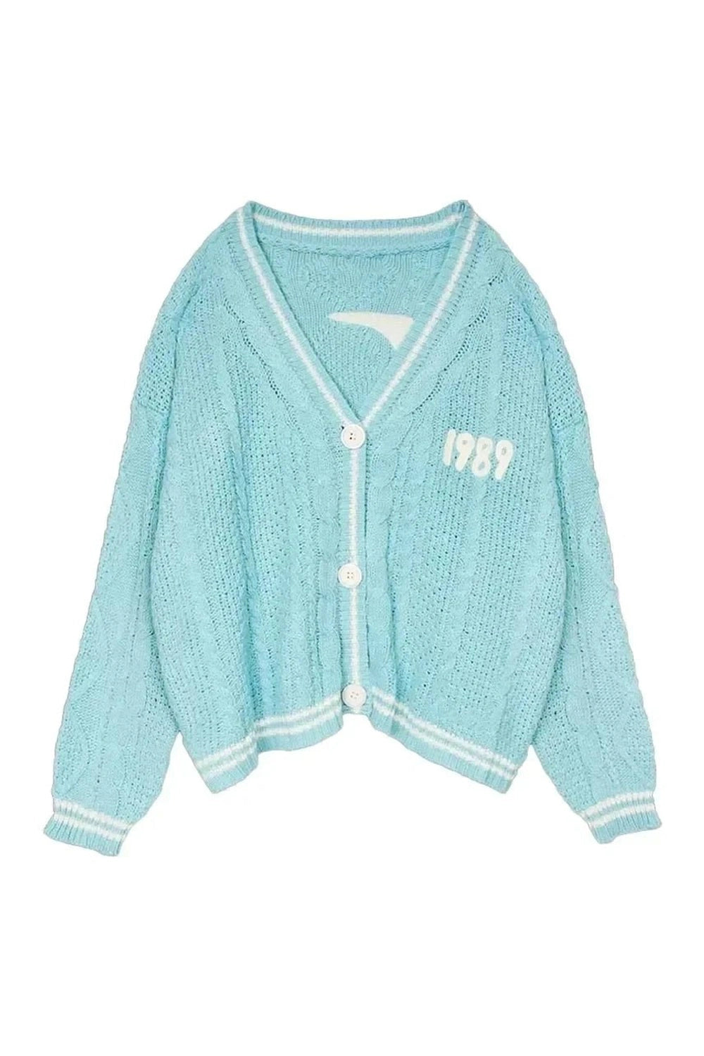 New Style Trends - Pastel Retro Blue Bird Embroidery Cardigan - Outfit Ideas