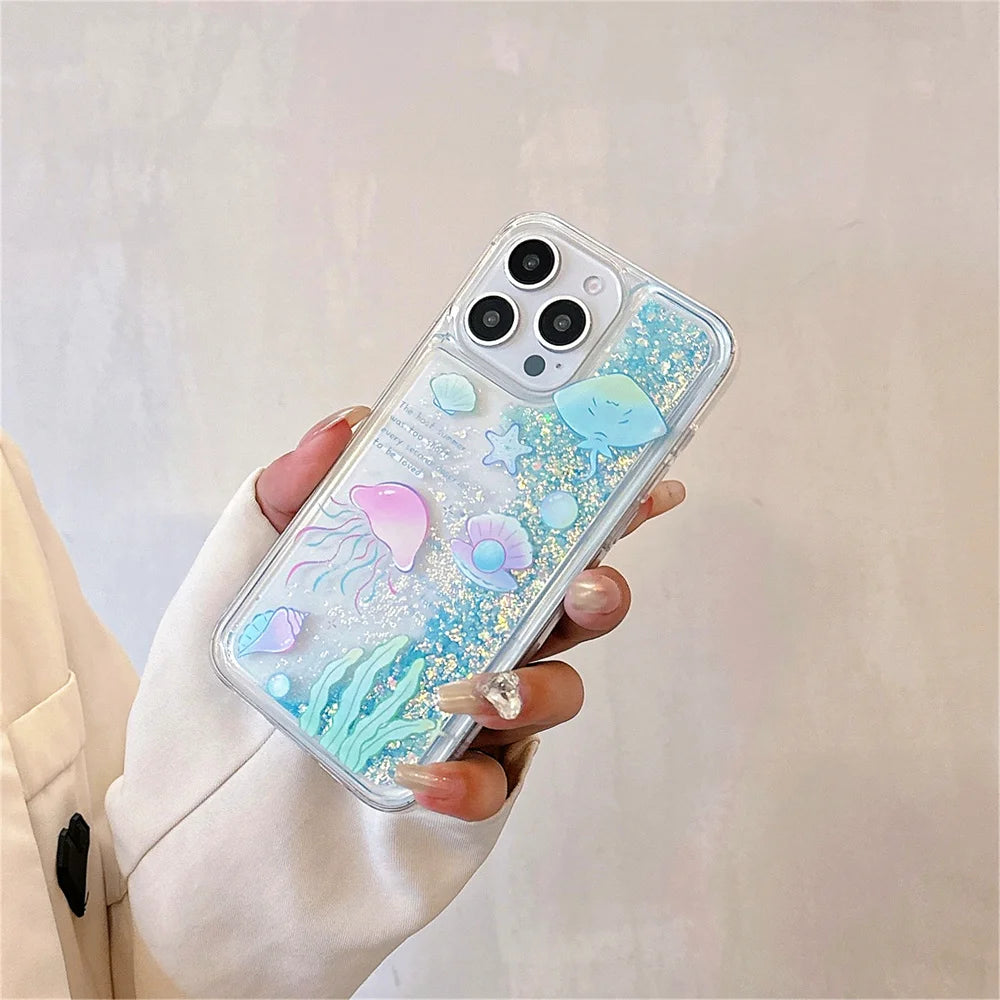 New Style Trends - Pastel Sea Glitter Aesthetic iPhone Cases - Outfit Ideas New Style Trends - Pastel Sea Glitter Aesthetic iPhone Cases - Outfit Ideas