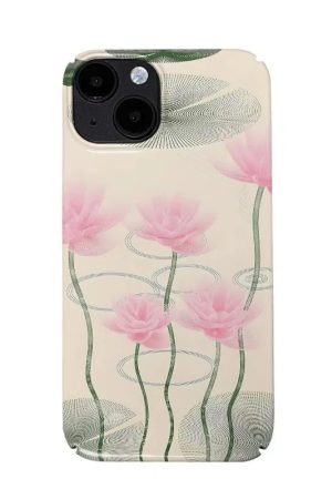 New Style Trends - Pink Lotus Pond iPhone Case - Outfit Ideas
