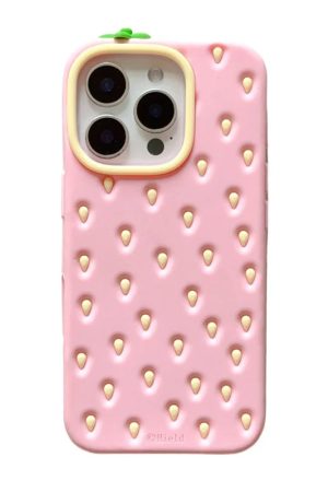 New Style Trends - Pink Strawberry-Inspired iPhone Case - Outfit Ideas