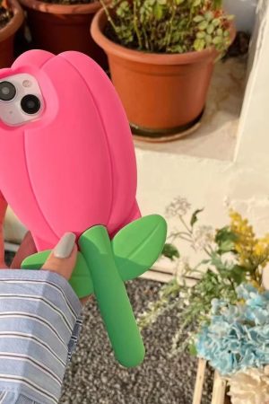 New Style Trends - Pink Tulip 3D Flower Cute iPhone Case - Outfit Ideas