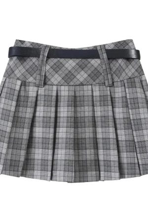 New Style Trends - Plaidcore Pleated Mini Retro Skirt - Outfit Ideas