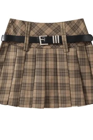 New Style Trends - Plaidcore Pleated Mini Retro Skirt - Outfit Ideas