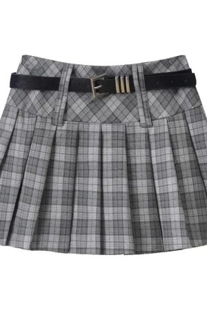 New Style Trends - Plaidcore Pleated Mini Retro Skirt - Outfit Ideas
