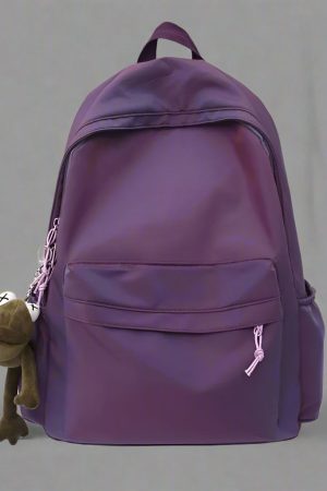 New Style Trends - Plush Buddy Gradient Aesthetic Backpack - Outfit Ideas