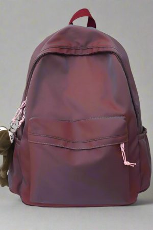 New Style Trends - Plush Buddy Gradient Aesthetic Backpack - Outfit Ideas