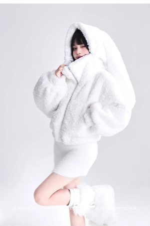 New Style Trends - Polar Dream Fluffy Kawaii Jacket - Outfit Ideas