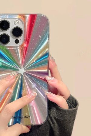New Style Trends - Prism Starflash Aesthetic iPhone Case - Outfit Ideas