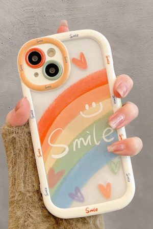 New Style Trends - Rainbow Smile Soft iPhone Case - Outfit Ideas