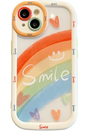 New Style Trends - Rainbow Smile Soft iPhone Case - Outfit Ideas