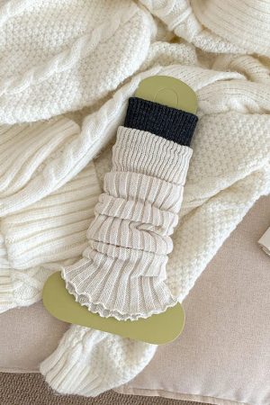 New Style Trends - Rebel Grip Belted Y2k Socks - Outfit Ideas