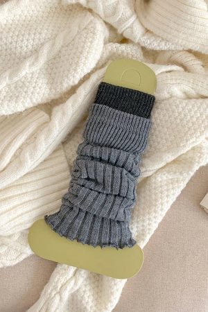 New Style Trends - Rebel Grip Belted Y2k Socks - Outfit Ideas