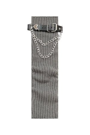 New Style Trends - Rebel Grip Belted Y2k Socks - Outfit Ideas