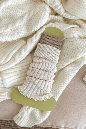 New Style Trends - Rebel Grip Belted Y2k Socks - Outfit Ideas