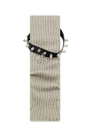 New Style Trends - Rebel Grip Belted Y2k Socks - Outfit Ideas