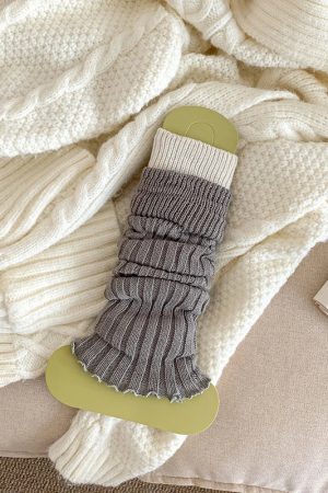 New Style Trends - Rebel Grip Belted Y2k Socks - Outfit Ideas