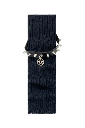 New Style Trends - Rebel Grip Belted Y2k Socks - Outfit Ideas