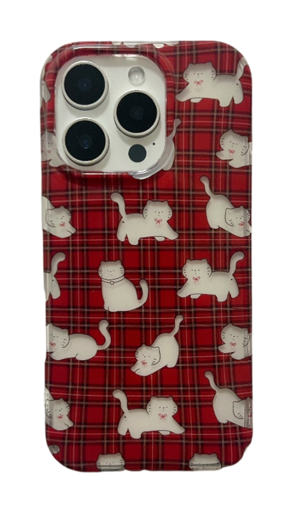 New Style Trends - Red Plaid Cat Cute iPhone Case - Outfit Ideas New Style Trends - Red Plaid Cat Cute iPhone Case - Outfit Ideas