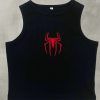 New Style Trends - Red Spider Alt Embroidered Crop Top - Outfit Ideas