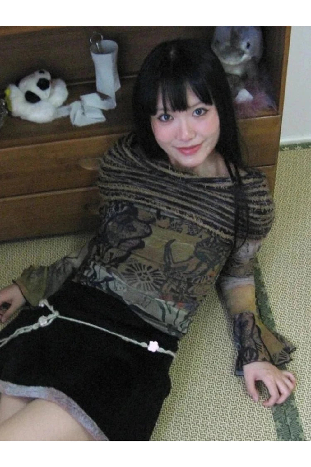 New Style Trends - Retro Alt Off-Shoulder Top - Outfit Ideas