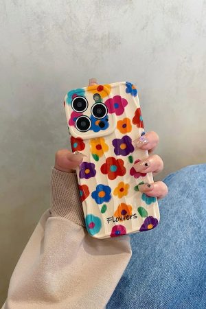 New Style Trends - Retro Bloom Flower Aesthetic iPhone Case - Outfit Ideas